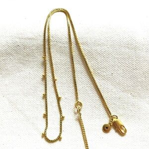 Madewell Fine Dot Satellite Station Chain Necklace Box Chain